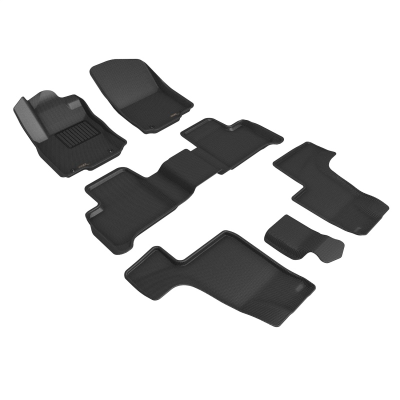 Mercedes-Benz GL 63 AMG Floor Mats - Full Set - 3D MAXpider - KAGU Series - Black - `13-`19